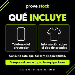 Proveedor de ropa de futbol