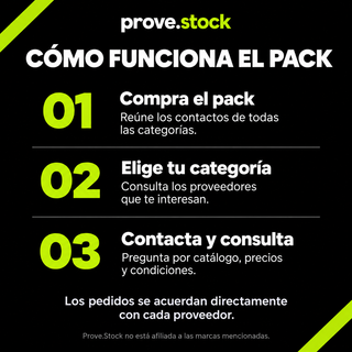 Pack de Proveedores